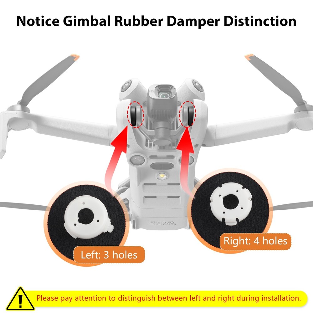 for DJI Mini 4 Pro Gimbal Shock Absorption Rubber Replacement Damper Camera