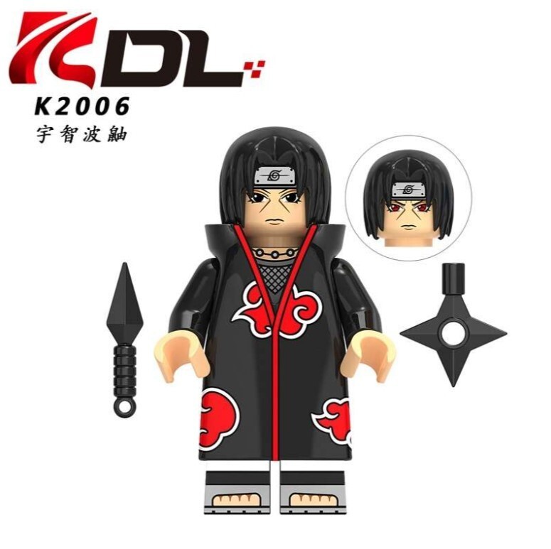 Itachi Uchiha Naruto Custom 2" Miniature Figure Akatsuki (New/Mint)
