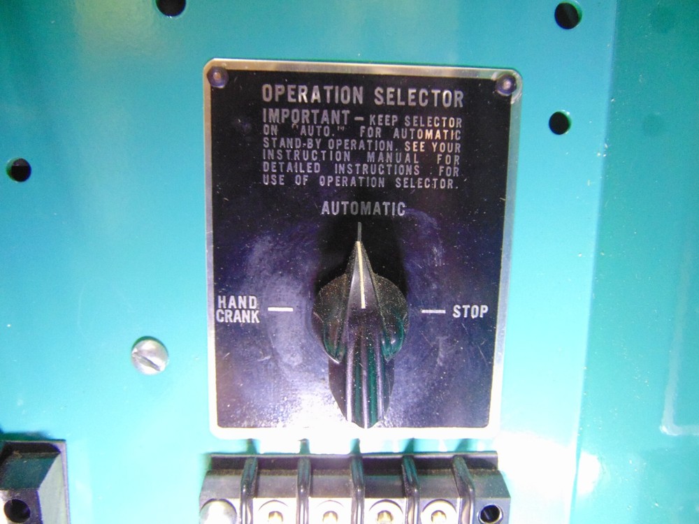 ONAN Automatic Transfer Switch 62C 7598