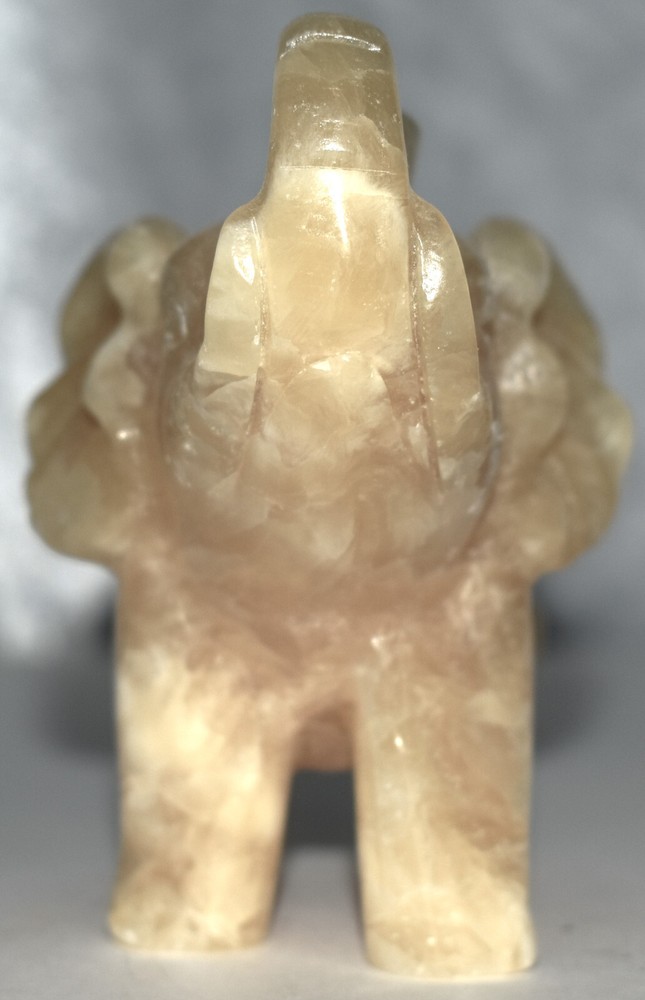 Yellow Calcite Elephant 4.75"/613 Grams