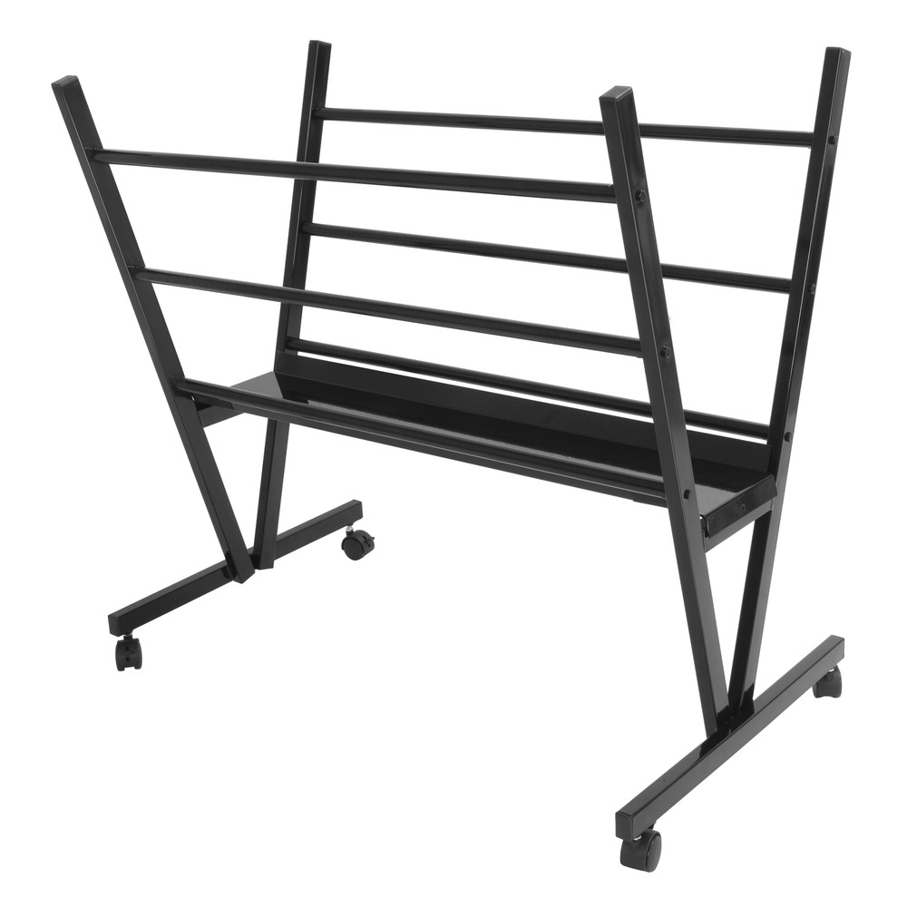 Art Storage Rack W/ Rolling Casters Art Display Rack Stand For Artwork, Posters