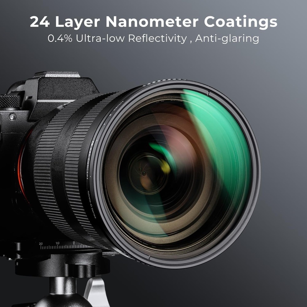 67mm Variable ND2-32 ND Lens Filter 1-5 Stops Waterproof Adjustable Neutral D...