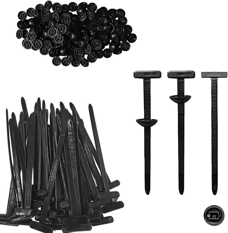 150PCS Nylon Universal Cable Tie Buckle, Heavy 150pcsblack Simple Packaging