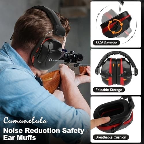 Ear Muffs Hearing Foldable Noise Reduction Protection Gun Shooting Range US