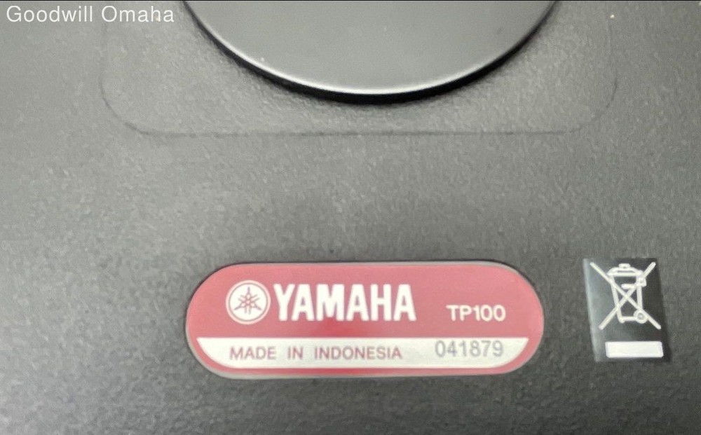 Yamaha TP100 10" Drum Pad Rubber 3 Zone - UNTESTED - READ DESCRIPTION!!!