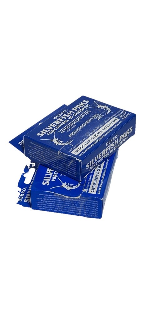 2 Boxes Dekko Silverfish Control Paks Pest Control Bait 48 PACKS