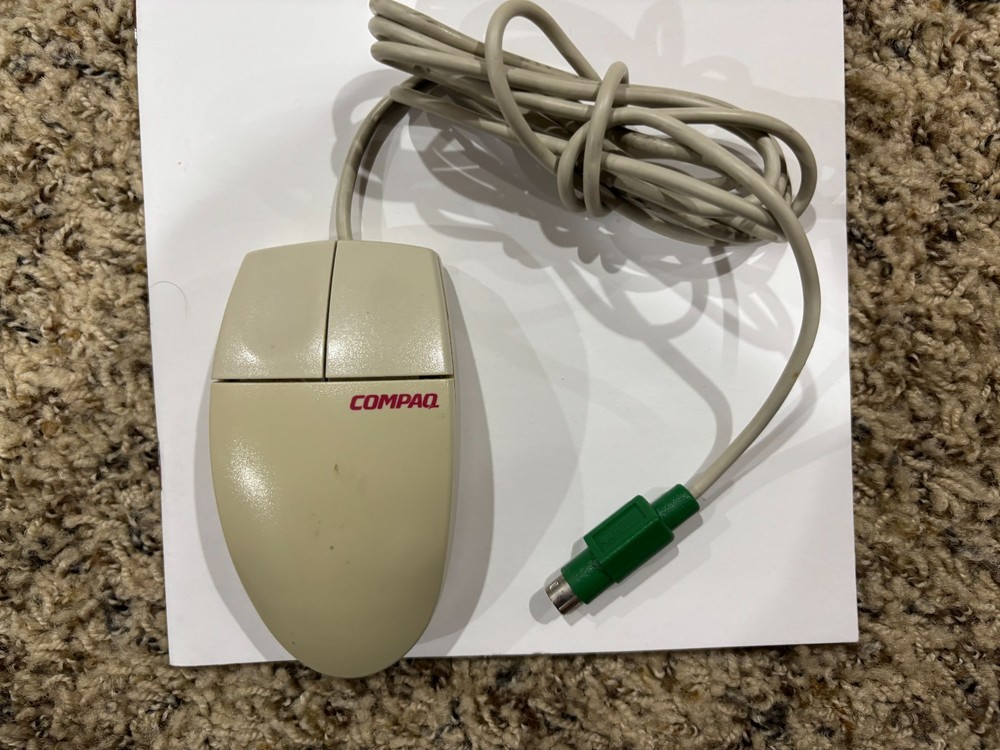 Compaq PS/2 Mouse 2-ButtonSerial Plug  M-S34 Tested