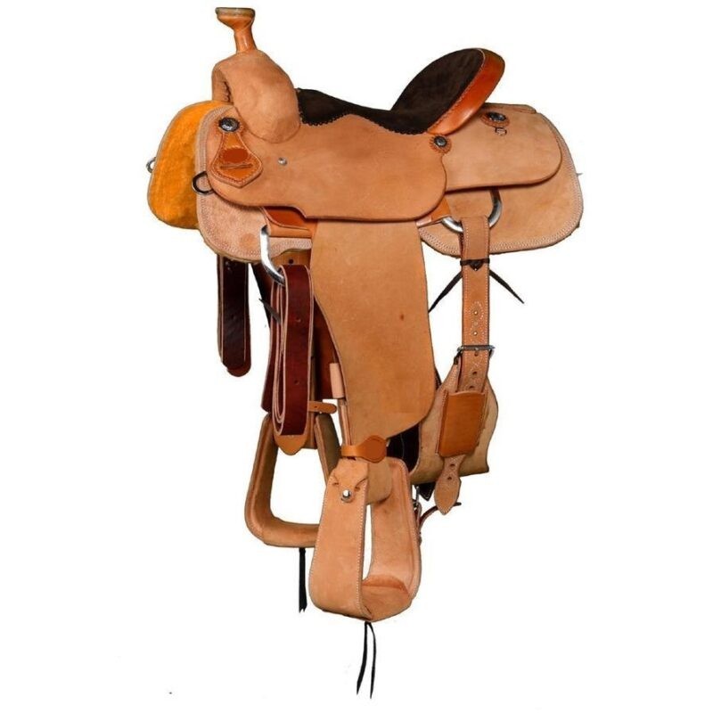 Horse Saddle Ranch Roping Leather Western Wade Tree A Fork Work Trail Tack