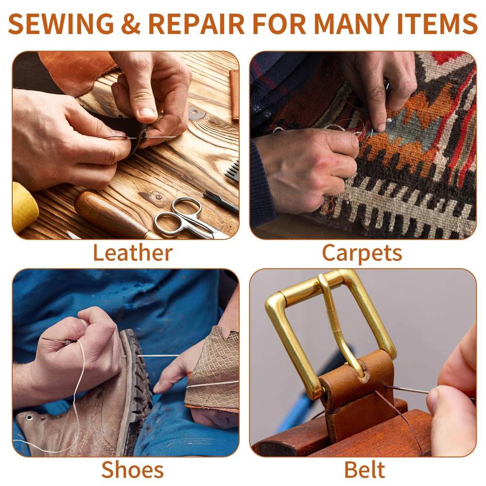 Upholstery Thread Nylon Heavy Duty Sewing Kit Needle and Thread