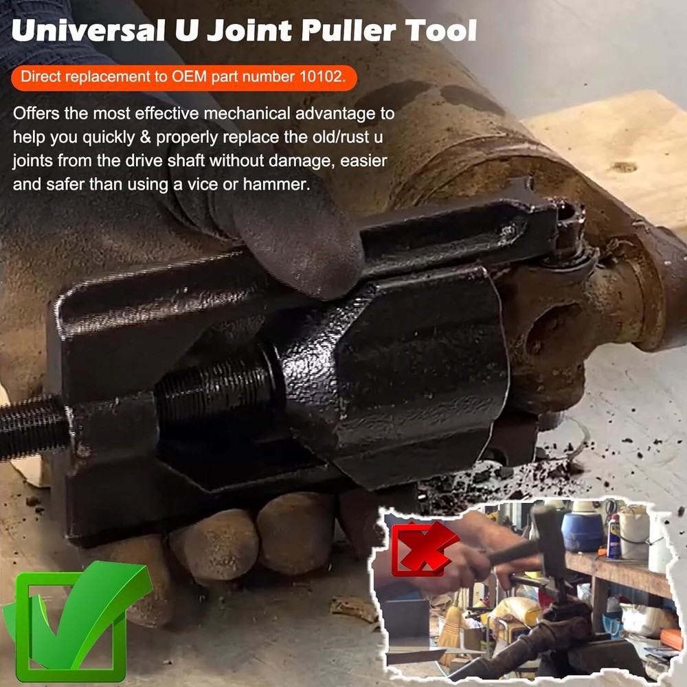 5192 Bearing Cup Installer Tool & 10102 Universal Joint Puller for Spicer Series