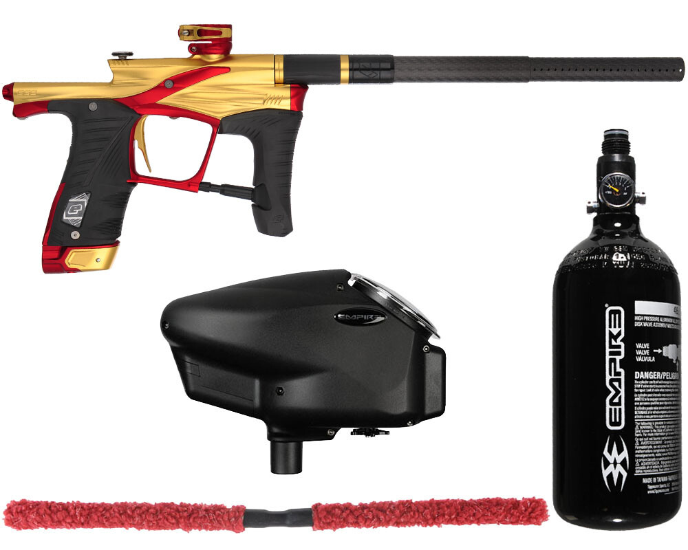 NEW PLANET ECLIPSE EGO LV1.6 CORE ESSENTIAL PAINTBALL GUN PACKAGE KIT -FIRE OPAL