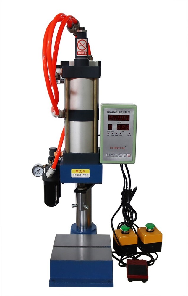 Pneumatic Punch Press 1 Ton Sheet Metal Hole Press Machine W/Display Controller