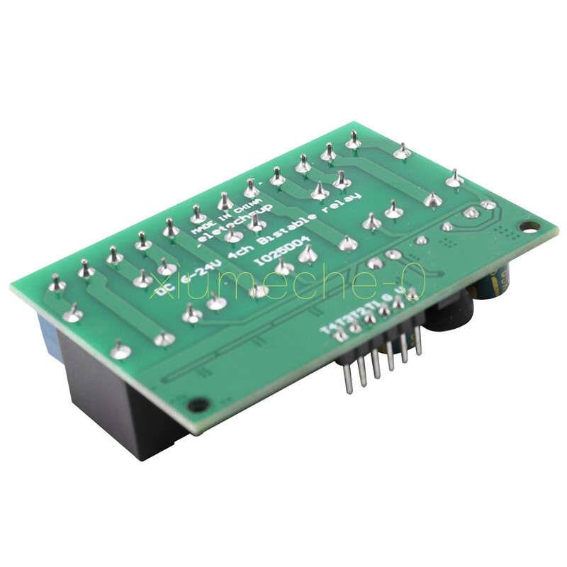 DC 6V-24V 4CH Flip-Flop Latch Relay Module Bistable Self-locking Electronic NEW