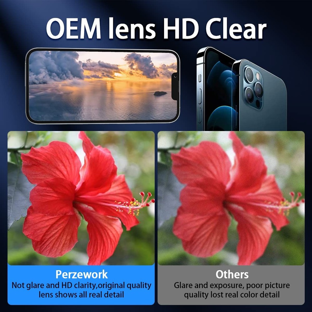 Perzework OEM Back Camera Glass Lens iphone 13 pro / 13 max