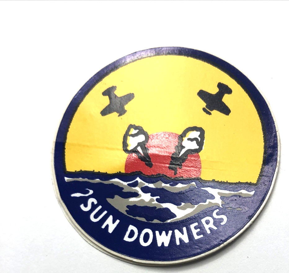 US Navy Sun Downers sticker 2"