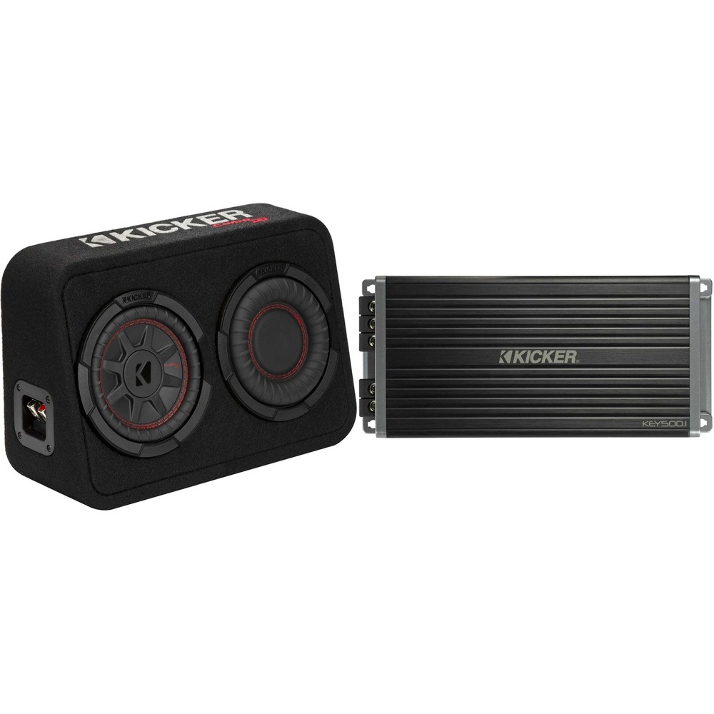 Kicker 48TCWRT672 CompRT 6" subwoofer in thin profile enclosure, 2ohm with 47...