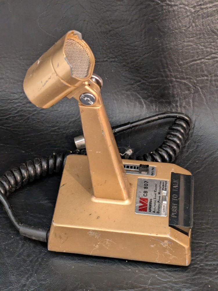 Almotronics Automatic Level Control Ham Radio Microphone CB 807 5 Pin Untested