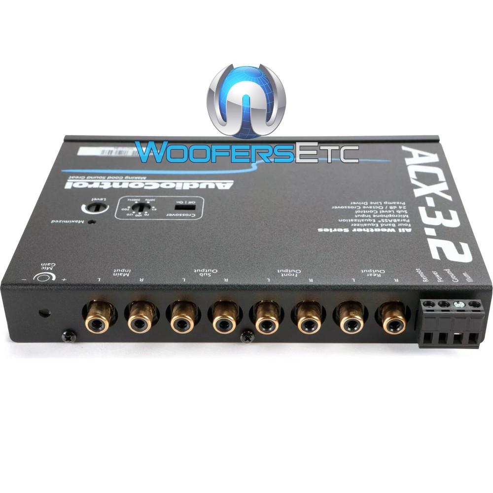 AUDIO CONTROL ACX-3.2 ALL WEATHER EQUALIZER & CROSSOVER & PAGING MICROPHONE NEW
