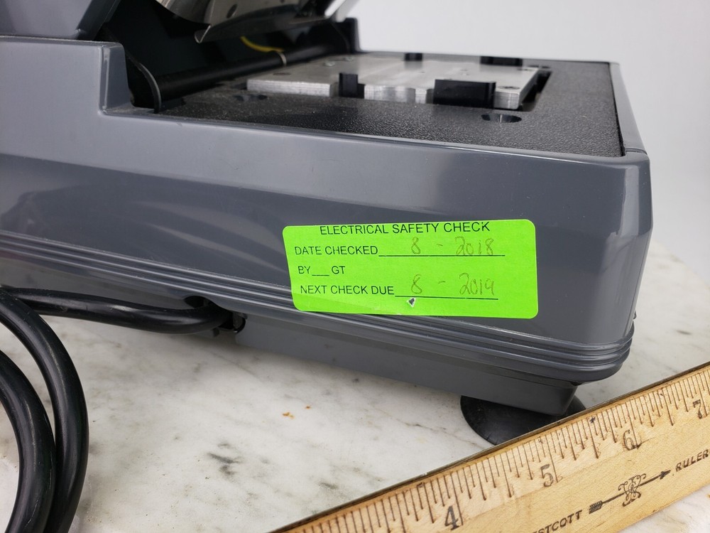 NewBold Addressograph 2000 Electric Card Imprinter Embosser Roller Badge Label
