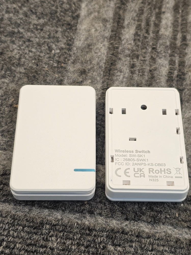 Thinkbee 3 Way Wireless Switch and Receiver, Dual Remote Control