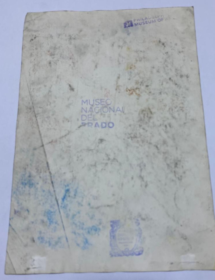 JOHN SINGER SARGENT Drawing on paper (Handmade) signed and stamped mixed media.