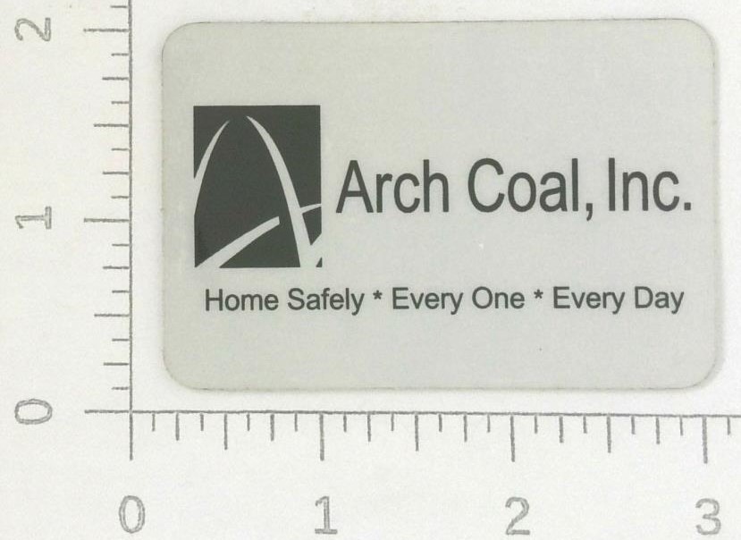 Vintage Arch Coal Inc Coal Mining Sticker Decal