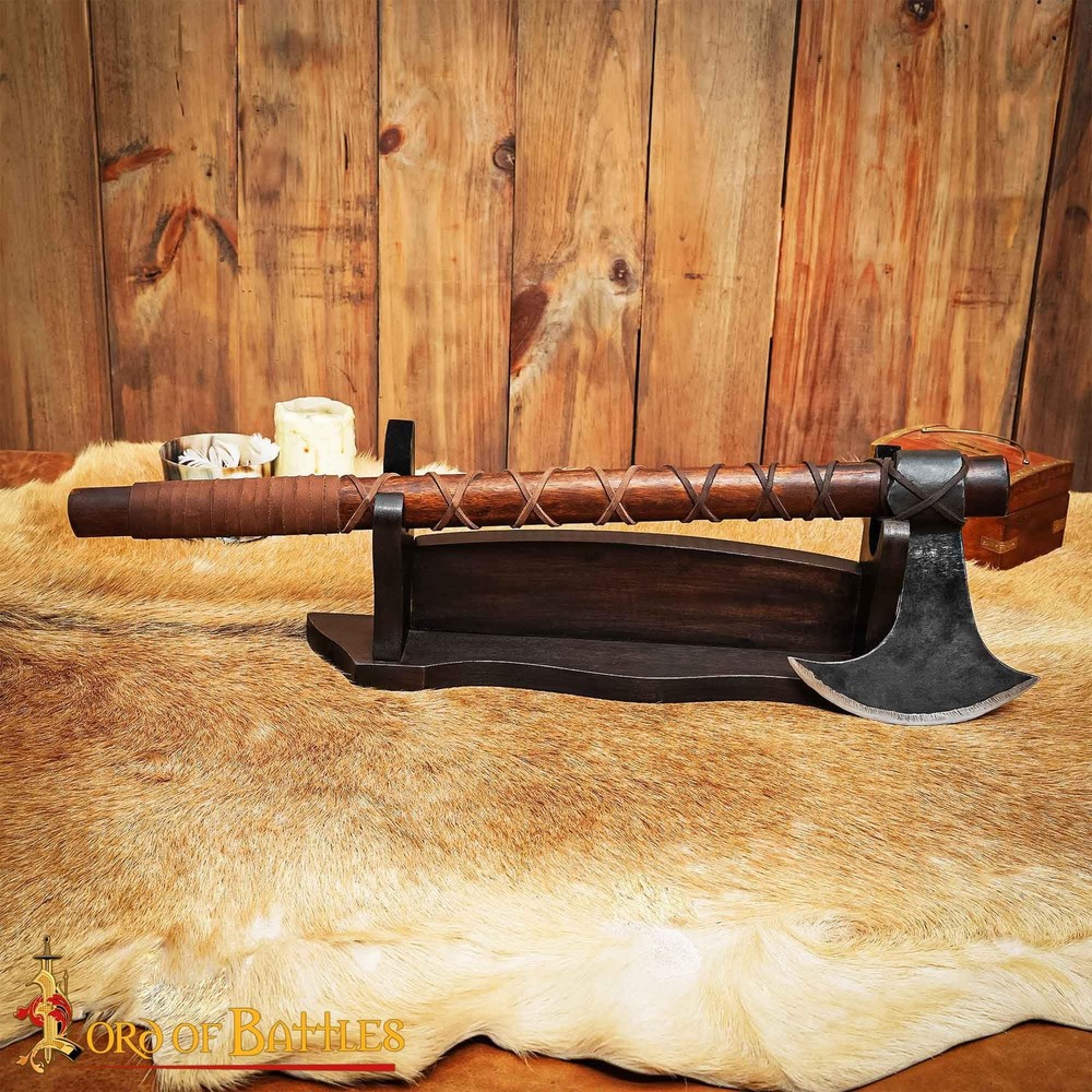 Medieval Solid Wood Single Tier Sword Display Stand / Sword Holder / Gladiato...