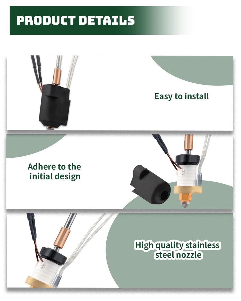 Fit for Creality Ender 3 V3 & V3 Plus Ceramic Hotend Kit