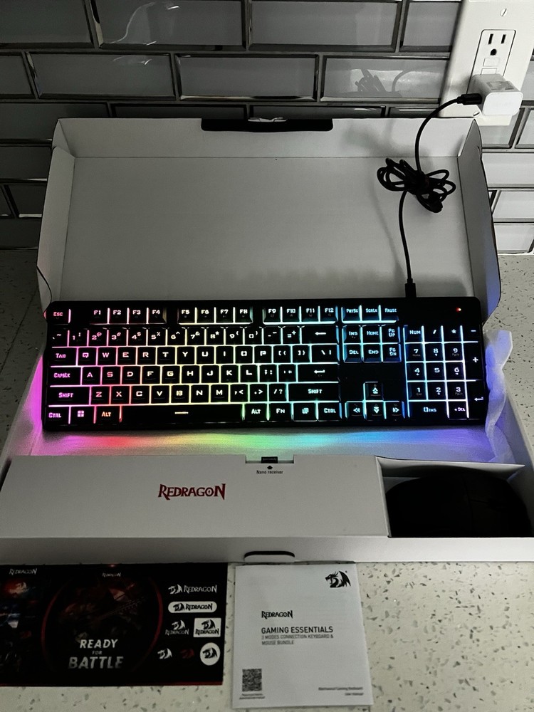 Red Dragon Gaming Keyboard and Mouse Set