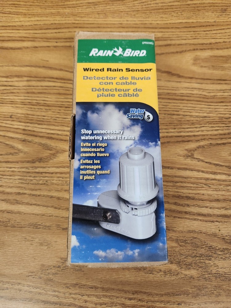 Rain Bird CPRSDBEX Rain Sensor with Mounting Bracket and Wire Yard Irrigation