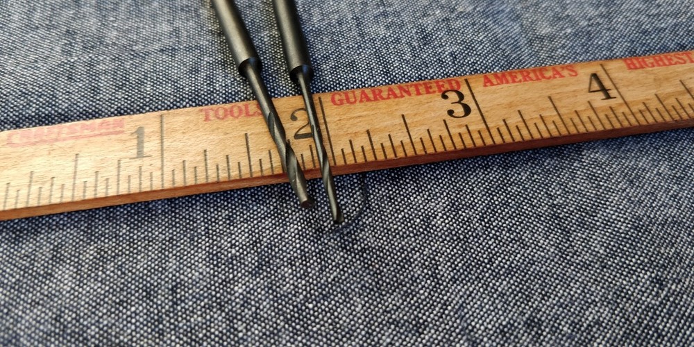 Nos 2 Bits - for Push Drill Bit 3/32" +1/16 - Avildsen 🇺🇸 USA