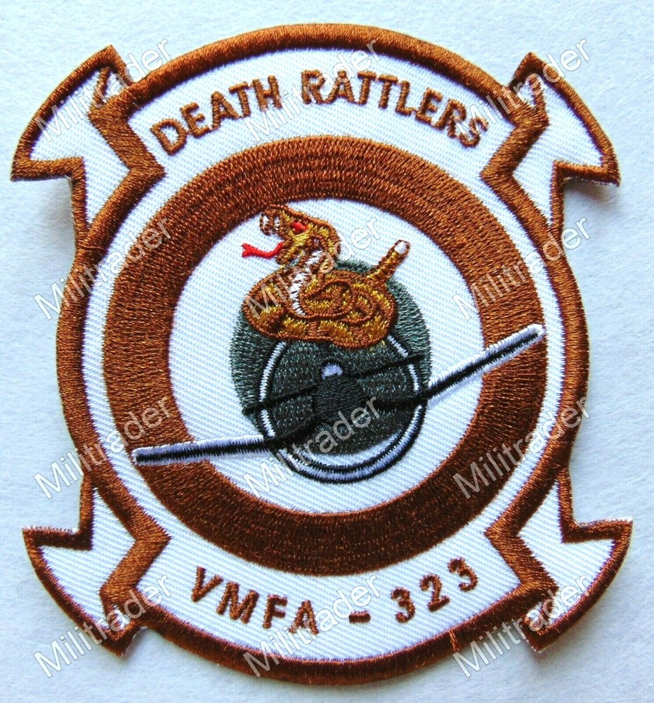 Marine Fighter Attack Squadron VMFA-323 "Death Rattlers" Patch (Small)