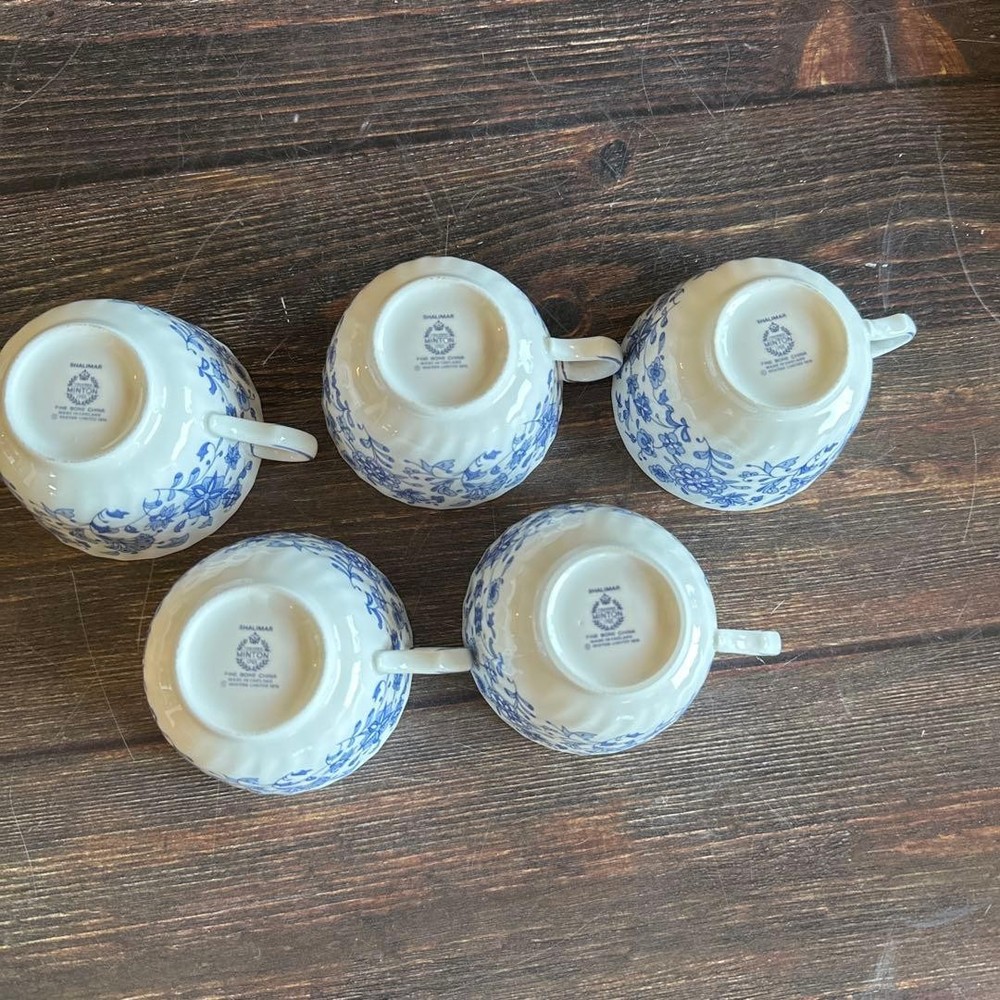 Minton Shalimar Cup Saucer 5 Set