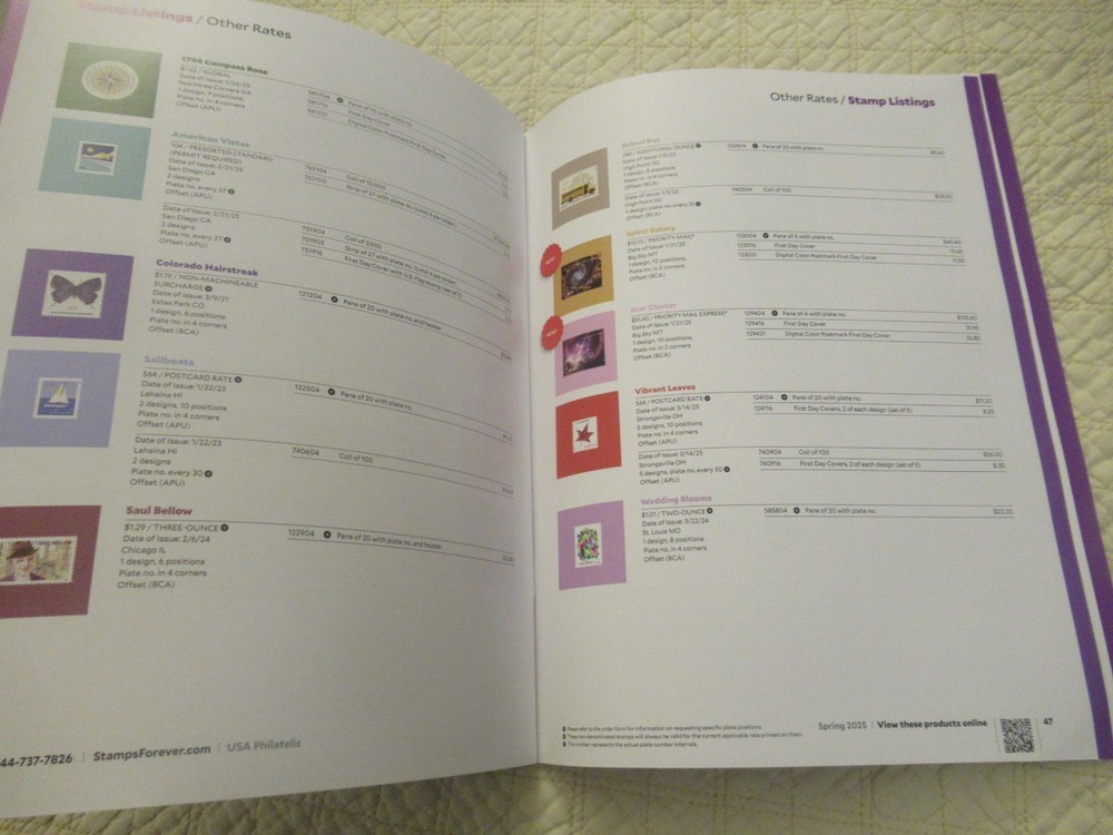 USPS USA Philatelic Spring 2025 Catalog