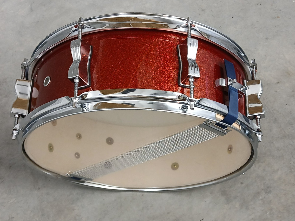 LUDWIG ELEMENT EVOLOLUTION 5X14" COPPER SPARKLE SNARE DRUM, MINT CONDITION