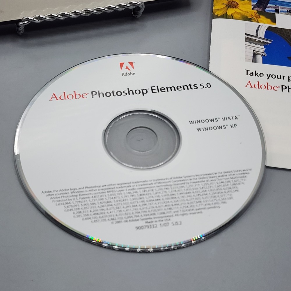 Photoshop Elements 5.0 Software (Windows PC, 2006) Includes Serial Key