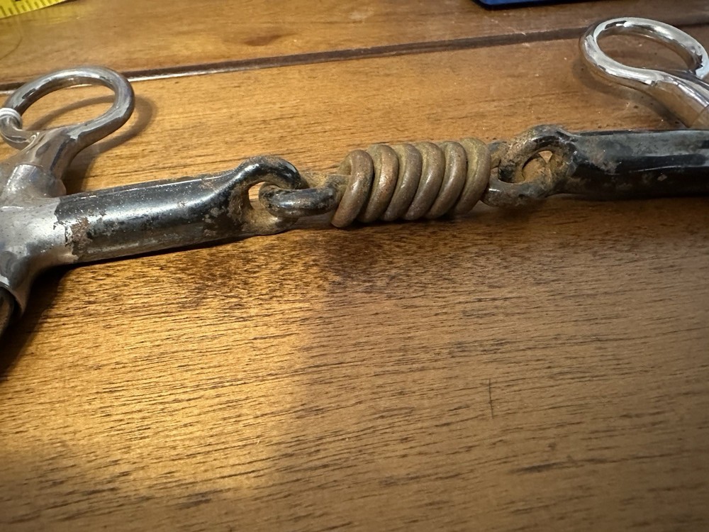 5” Partrade Metalab 3 Piece Shanked Snaffle Wester Bit