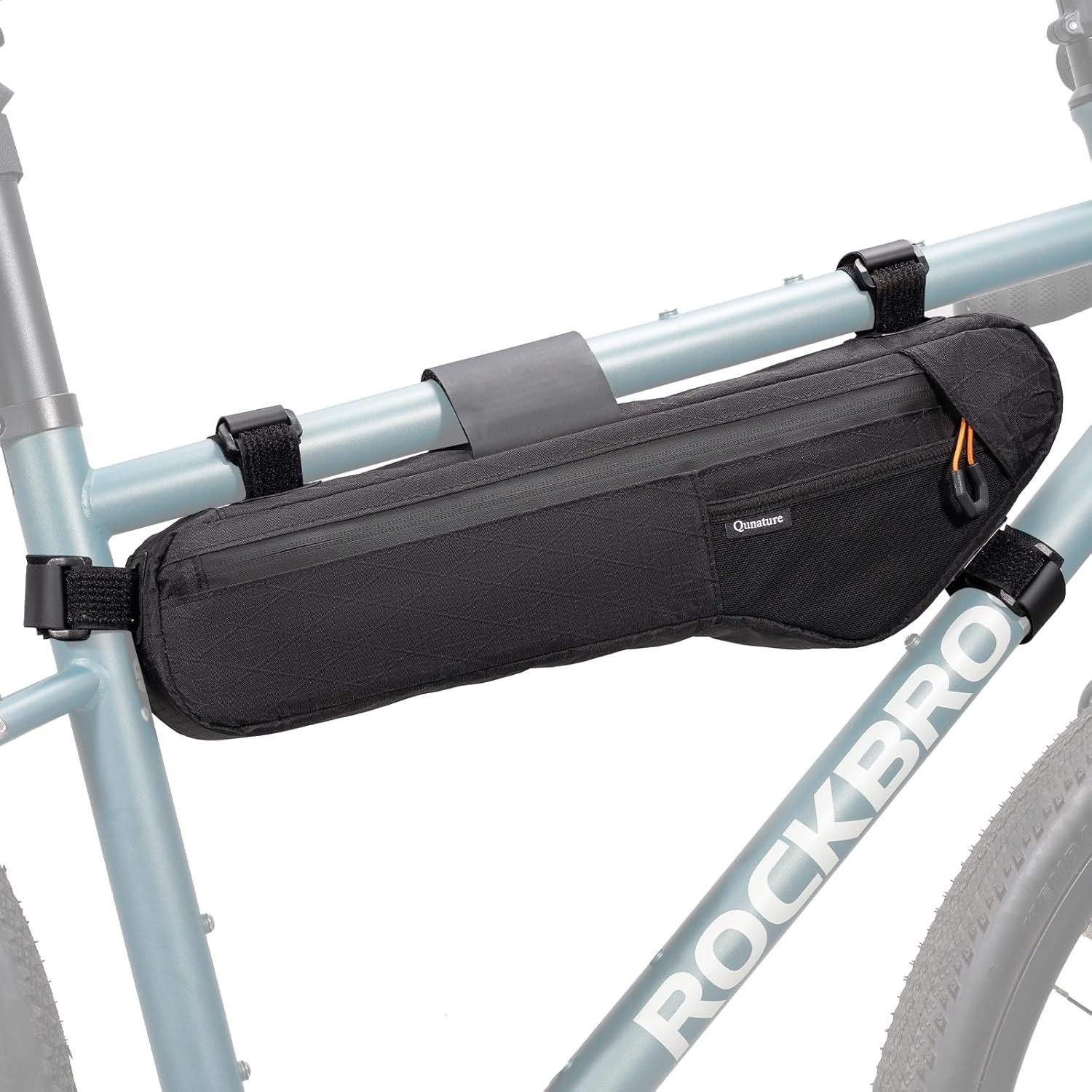 Qunature Bicycle Lower Tube Bag,Waterproof Frame Bag 4.2L with Hydration Opening