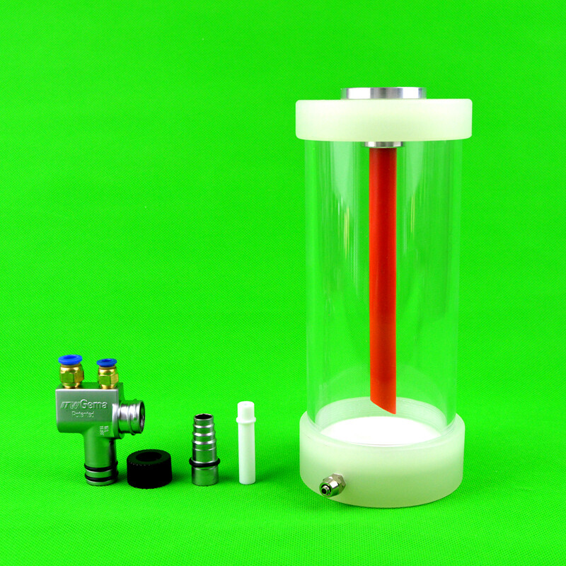 2 PCS Fluidization hopper cup (1 L) with IG02 pump for powder coating machine