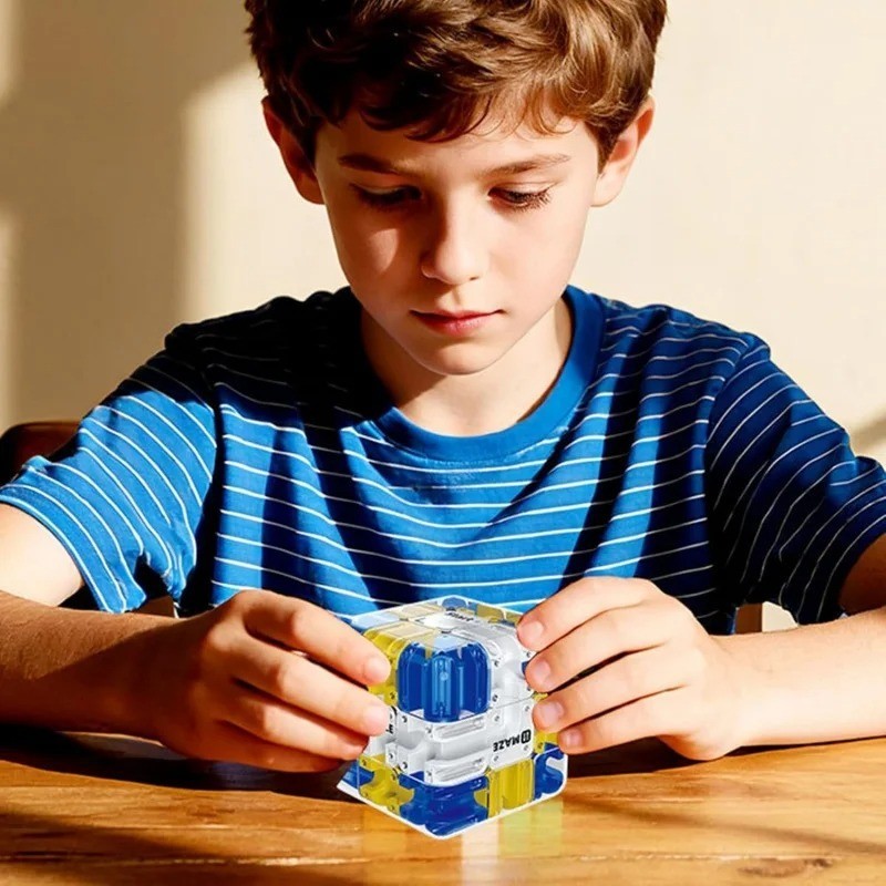 3D Labyrinth Puzzle Maze Cube - Engaging Brain Teaser Toy, Improve Spatial*