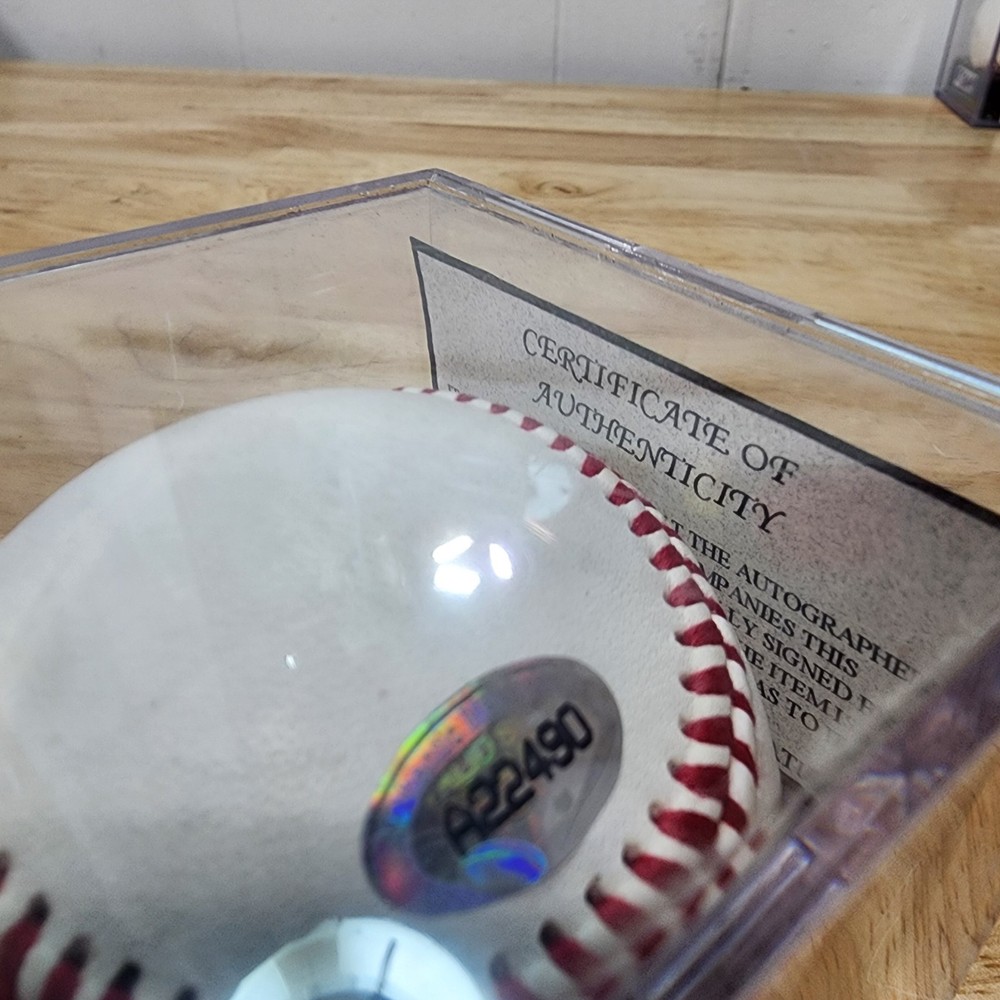 Joel Guzman - Autographed baseball With COA