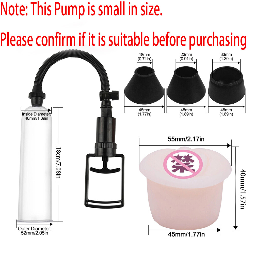 Penis Pump Vacuum Big Dick Stretcher Enlarger Enhancement Sex Toys for Men Adult