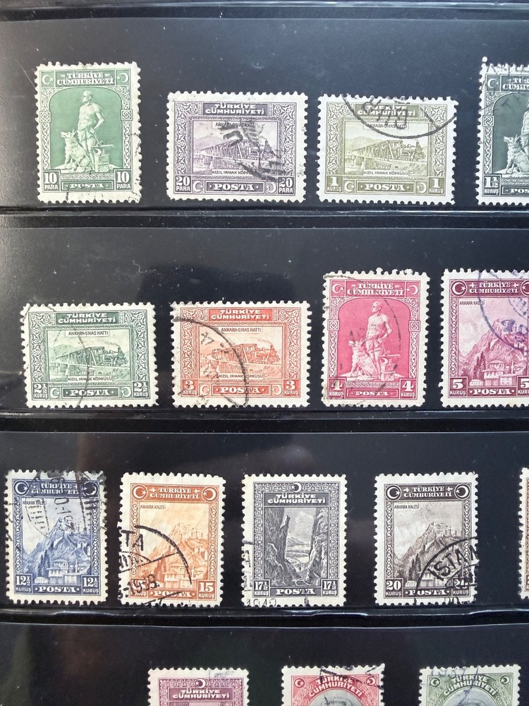 1930 TURKEY STAMPS COMPLETE USED SET