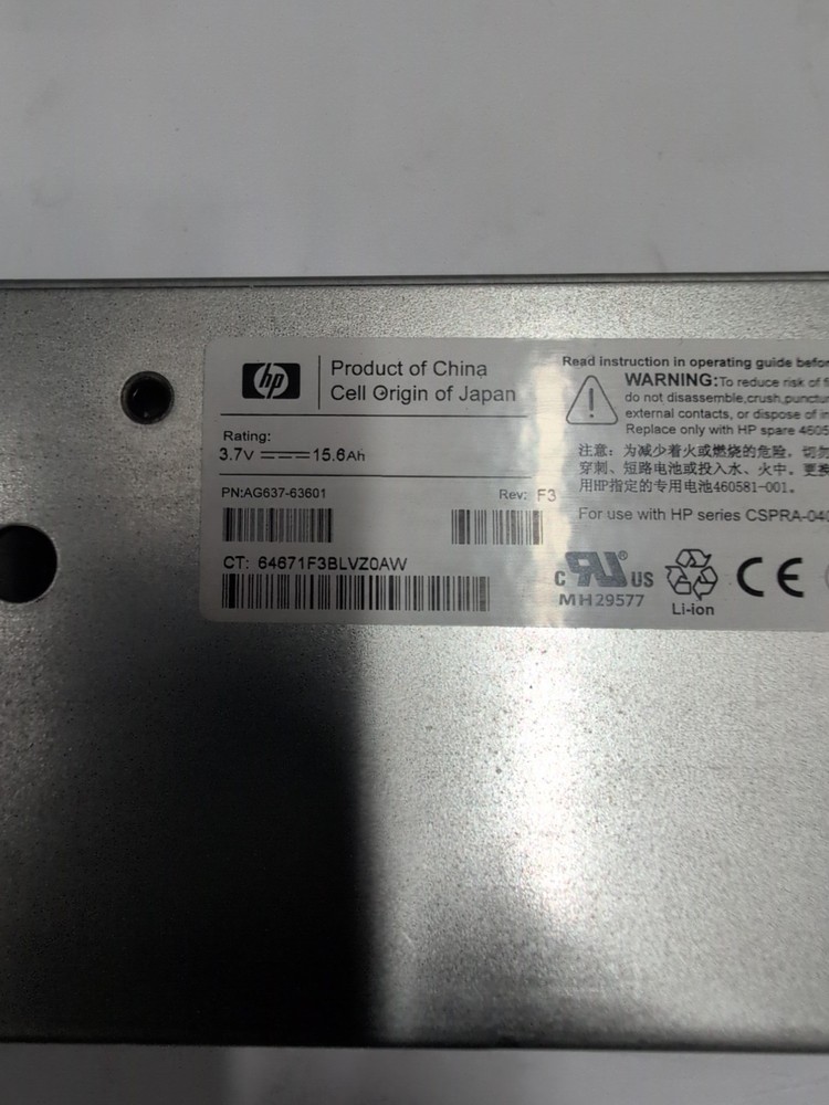 🔥 HP AG637-63601 460581-001 EVA4400 Battery Array Assembly -