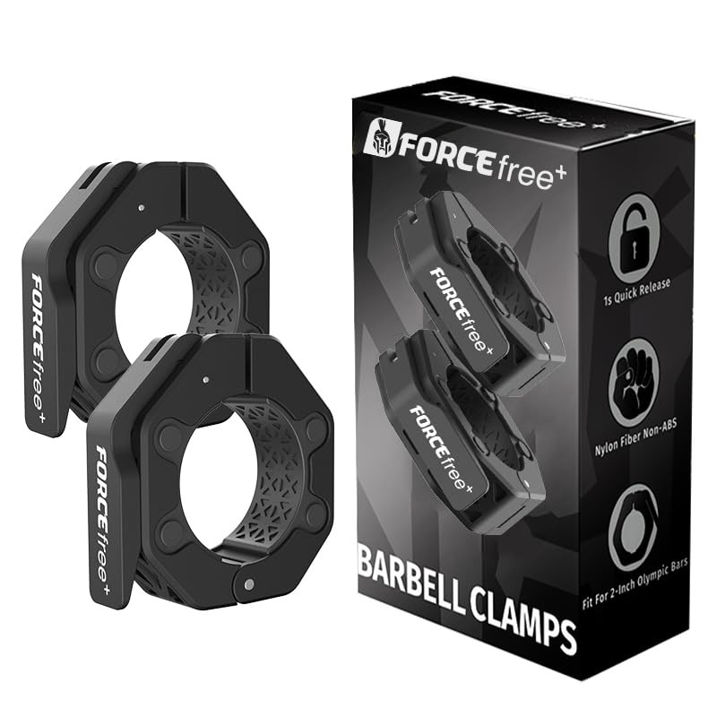 Quick Release Olympic Barbell Collars 2" (Pair) - Non-Slip Black