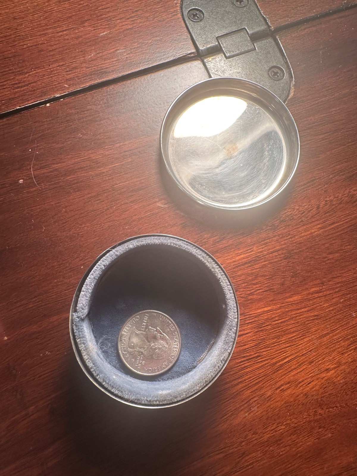 Cartier Vintage Sterling Silver Egyptian Cartouche Motif Trinket Box (50g)