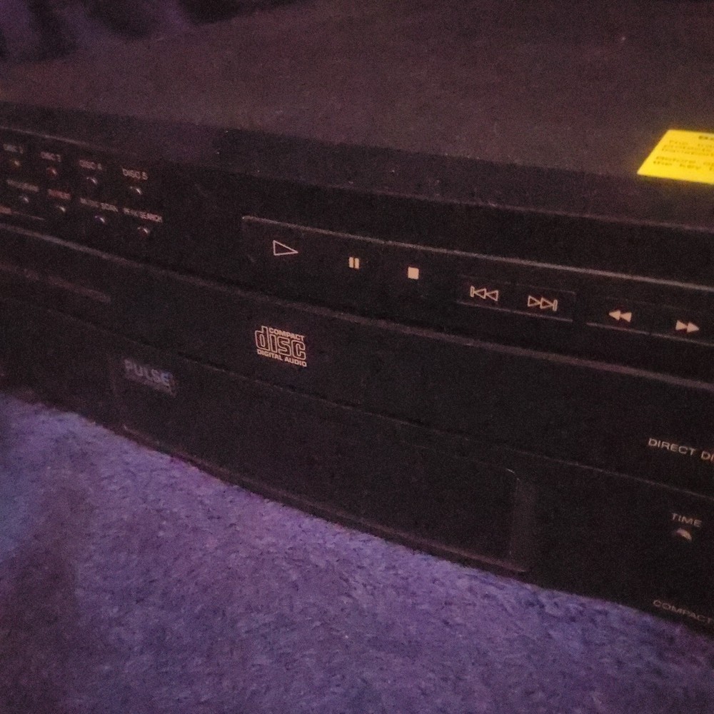 Sony CDP-C322M 5 Disc Carousel CD Player Deck, High Density Linear, No Remote