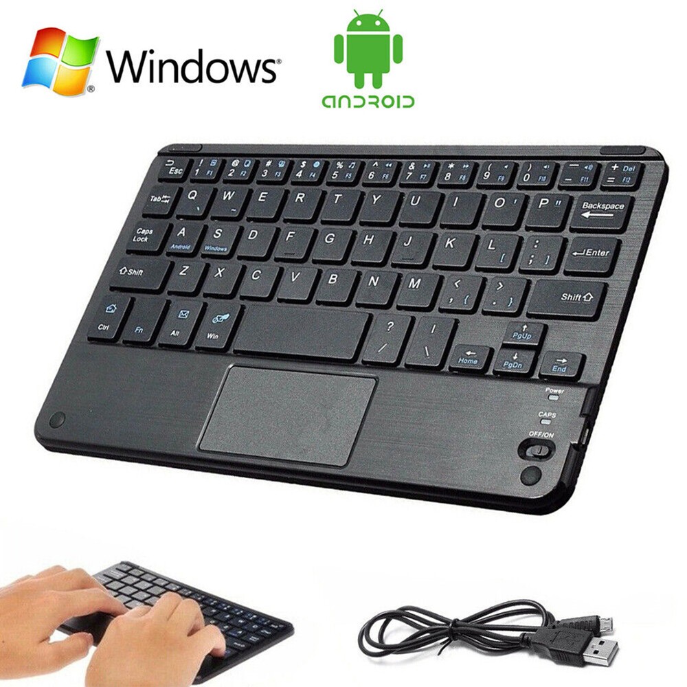 Upgrade Wireless Bluetooth Keyboard With Mouse Touchpad For Android/IOS Tablet