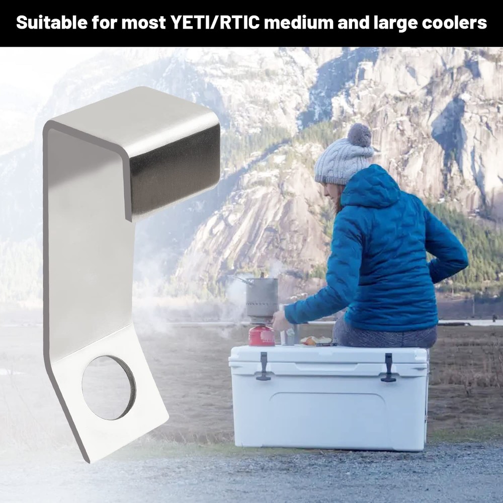 Omoojee Cooler Lock Bracket, 2 Pack, Compatible with Yeti/RTIC Coolers, Tie D...