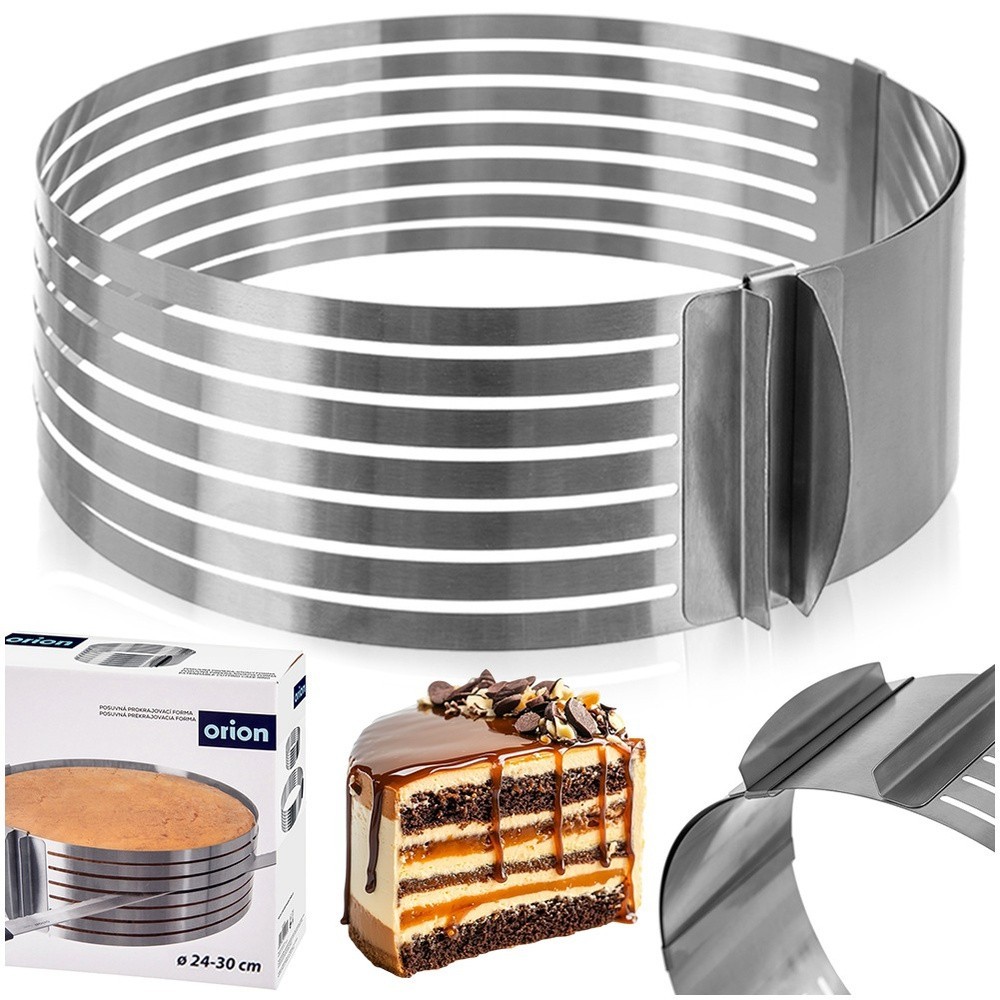 Adjustable steel cake ring, 24-30cm, 7 layers, cake ring, baking frame